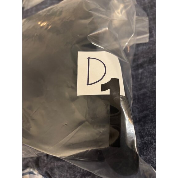 Crown Europa Navy Knee-High Suede Boots With Embroidered Detail Block Heel - Picture 9 of 12